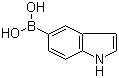 结构式 CAS# 144104-59-6, 5-吲哚硼酸