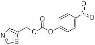 structure of CAS# 144163-97-3, ((5-Thiazolyl)methyl)-(4-nitrophenyl)carbonate;Carbonic acid 4-nitrophenyl 5-thiazolylmethyl ester