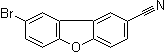 结构式 CAS# 1442648-14-7, 8-溴-2-二苯并呋喃甲腈