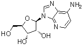 3-beta-D-呋喃核糖基-3H-咪唑并[4,5-b]吡啶-7-胺分子结构 (CAS 14432-09-8)