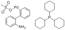 structure of CAS# 1445086-12-3, Methanesulfonato(tricyclohexylphosphine)(2'-amino-1,1'-biphenyl-2-yl)palladium(II);P(Cy3) Pd G3
