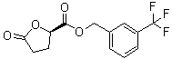 结构式 CAS# 1445700-01-5, (2R)-四氢-5-氧代-2-呋喃羧酸 [3-(三氟甲基)苯基]甲基酯