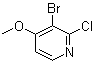 3-Bromo-2-chloro-4-methoxypyridine molecular structure (CAS 144584-29-2)