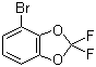 structure of CAS# 144584-66-7, 4-Bromo-2,2-difluoro-1,3-benzodioxole;1-Bromo-2,3-[(difluoromethylene)dioxy]benzene