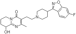 Paliperidone molecular structure (CAS 144598-75-4)