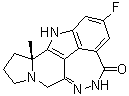 structure of CAS# 1446261-44-4, (10aR)-2-Fluoro-5,8,9,10,10a,11-hexahydro-10a-methyl-5,6,7a,11-tetraazacyclohepta[def]cyclopenta[a]fluoren-4(7H)-one