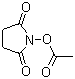 structure of CAS# 14464-29-0, 1-(Acetoxy)pyrrolidine-2,5-dione;N-Acetoxysuccinimide; (2,5-Dioxopyrrolidin-1-yl) acetate