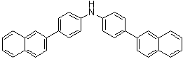 结构式 CAS# 1446448-94-7, 4-(2-萘基)-N-[4-(2-萘基)苯基]苯胺