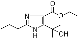 structure of CAS# 144689-93-0, Ethyl 4-(1-hydroxy-1-methylethyl)-2-propyl-imidazole-5-carboxylate;4-(1-Hydroxy-1-methylethyl)-2-propyl-1H-imidazole-5-carboxylic acid ethyl ester