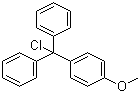 structure of CAS# 14470-28-1, 4-Methoxytriphenylmethyl chloride;4-Methoxytriphenylchloromethane; 4-Methoxytrityl chloride; p-Anisylchlorodiphenylmethane