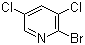 结构式 CAS# 14482-51-0, 2-溴-3,5-二氯吡啶; 3,5-二氯-2-溴吡啶