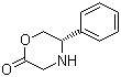 structure of CAS# 144896-92-4, (S)-5-Phenylmorpholin-2-one;(5S)-3,4,5,6-Tetrahydro-5-phenyl-4(H)-1,4-oxazin-2-one