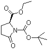 structure of CAS# 144978-35-8, Ethyl Boc-D-pyroglutamate