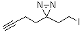 结构式 CAS# 1450754-38-7, 3-(3-丁炔-1-基)-3-(2-碘乙基)-3H-双吖丙啶