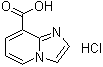 结构式 CAS# 145335-90-6, 咪唑并[1,2-a]吡啶-8-羧酸单盐酸盐