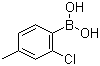 结构式 CAS# 145349-62-8, 2-氯-4-甲基苯硼酸