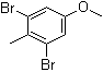 structure of CAS# 14542-71-3, 3,5-Dibromo-4-methylanisole;2,6-Dibromo-4-methoxytoluene
