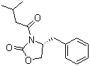 结构式 CAS# 145589-03-3, (R)-3-(3-甲基丁酰)-4-苄基-2-恶唑烷酮