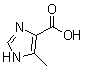结构式 CAS# 1457-59-6, 5-甲基-1H-咪唑-4-羧酸