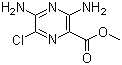 structure of CAS# 1458-01-1, Methyl 3,5-diamino-6-chloropyrazine-2-carboxylate