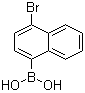 结构式 CAS# 145965-14-6, 1-溴萘-4-硼酸