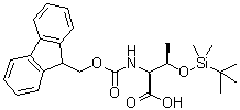 结构式 CAS# 146346-82-9, O-[(叔丁基)二甲基硅烷基]-N-[芴甲氧羰基]-L-苏氨酸