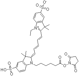 结构式 CAS# 146368-14-1, Fluorolink Cy5