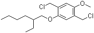 结构式 CAS# 146370-52-7, 2,5-二(氯甲基)-1-甲氧基-4-(2-乙基己氧基)苯