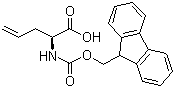 structure of CAS# 146549-21-5, (S)-N-Fmoc-Allylglycine;Fmoc-L-2-allylglycine; (S)-N-(9-Fluorenylmethoxycarbonyl)-2-amino-4-pentenoic acid; Fmoc-allyl-Gly-OH