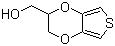 structure of CAS# 146796-02-3, Hydroxymethyl EDOT;(2,3-Dihydrothieno[3,4-b][1,4]dioxin-2-yl)methanol; EDT-methanol; Thieno[3,4-b]-1,4-dioxin-2-methanol