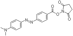 结构式 CAS# 146998-31-4, 4-[4-(二甲基氨基)苯偶氮]苯甲酸 N-丁二酰亚胺酯