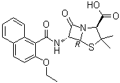 Nafcillin molecular structure (CAS 147-52-4)