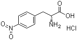 结构式 CAS# 147065-06-3, 4-硝基-D-苯丙氨酸盐酸盐