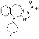 structure of CAS# 147084-10-4, Alcaftadine;R 89674; 6,11-Dihydro-11-(1-methyl-4-piperidinylidene)-5H-imidazo[2,1-b][3]benzazepine-3-carboxaldehyde