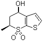 structure of CAS# 147128-77-6, (4R,6S)-5,6-Dihydro-4-hydroxy-6-methylthieno[2,3-b]thiopyran-7,7-dioxide;(4R,6S)-5,6-Dihydro-6-methyl-4H-thieno[2,3-b]thiopyran-4-ol 7,7-dioxide