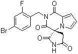 structure of CAS# 147254-64-6, Ranirestat;(3R)-2'-(4-Bromo-2-fluorobenzyl)spiro[pyrrolidine-3,4'-1'H-pyrrolo[1,2-a]pyrazine]-1',2,3',5(2'H)-tetraone
