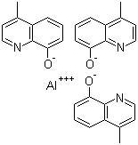 三(4-甲基-8-羟基喹啉)铝分子结构 (CAS 14752-00-2)
