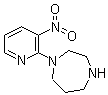 结构式 CAS# 147539-29-5, 1-(3-硝基-2-吡啶基)-1,4-二氮杂环庚烷