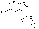 structure of CAS# 147621-26-9, N-(tert-Butoxycarbonyl)-6-bromoindole;1-tert-Butoxycarbonyl-6-bromoindole