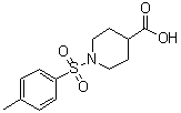 structure of CAS# 147636-36-0, 1-[(4-Methylphenyl)sulfonyl]-4-piperidinecarboxylic acid
