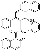 结构式 CAS# 147702-15-6, (3S)-2,2'-二苯基[3,3'-联菲]-4,4'-二醇
