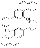 结构式 CAS# 147702-16-7, (3R)-2,2'-二苯基[3,3'-联菲]-4,4'-二醇