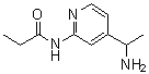 structure of CAS# 1478399-24-4, N-[4-(1-Aminoethyl)-2-pyridinyl]propanamide