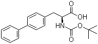 structure of CAS# 147923-08-8, Boc-3-(4-Biphenylyl)-L-alanine;Boc-4-phenyl-L-phenylalanine; 3-(4-Biphenylyl)-N-(tert-butoxycarbonyl)-L-alanine