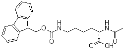 structure of CAS# 148101-51-3, N2-Acetyl-N6-[(9H-fluoren-9-ylmethoxy)carbonyl]-L-lysine