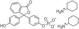 structure of CAS# 14815-59-9, Phenolphthalein monophosphate dicyclohexylammonium salt;Phenolphthalein monophosphate bis(cyclohexylammonium) salt