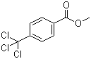 structure of CAS# 14815-87-3, Methyl 4-trichloromethylbenzoate;4-(Trichloromethyl)benzoic acid methyl ester; Methyl p-(trichloromethyl)benzoate; p-(Methoxycarbonyl)benzotrichloride