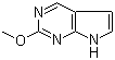 structure of CAS# 148214-62-4, 2-Methoxy-1H-pyrrolo[2,3-d]pyrimidine