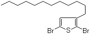 structure of CAS# 148256-63-7, 2,5-Dibromo-3-dodecylthiophene