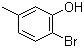 结构式 CAS# 14847-51-9, 2-溴-5-甲基苯酚